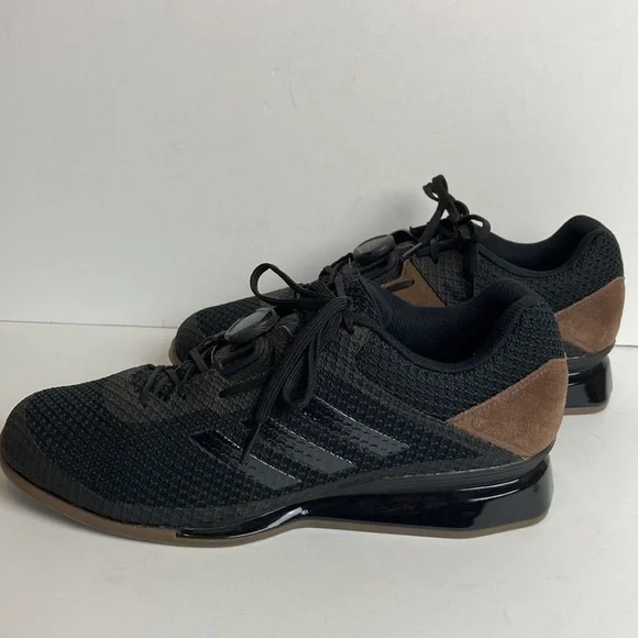 adidas Leistung 16 II BOA Weightlifting Shoes Sz 11 Black Suede Gym CrossFit - Picture 4 of 16